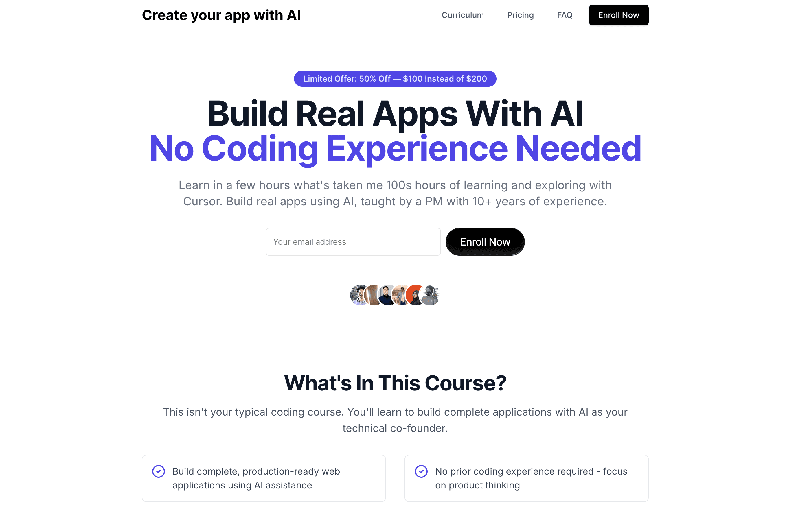 AI Course Landing Page