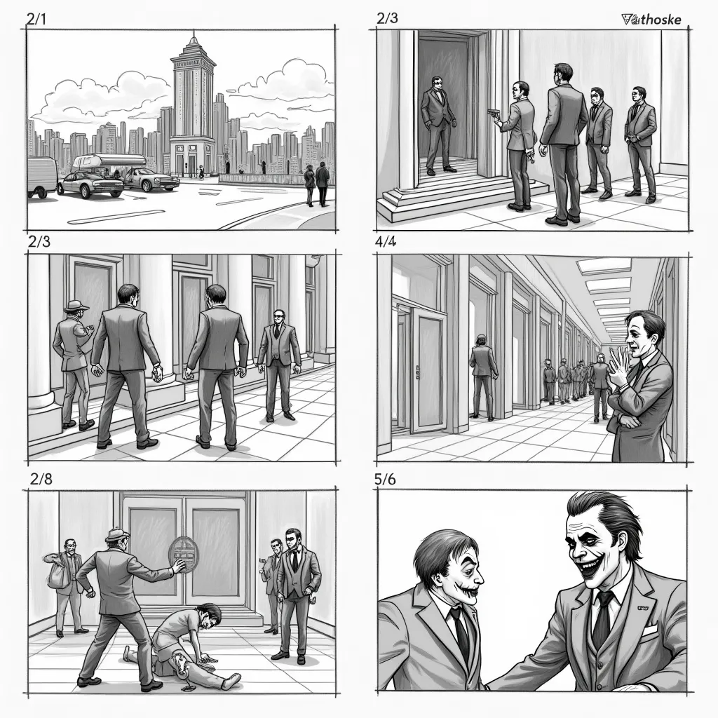 AI Storyboard output