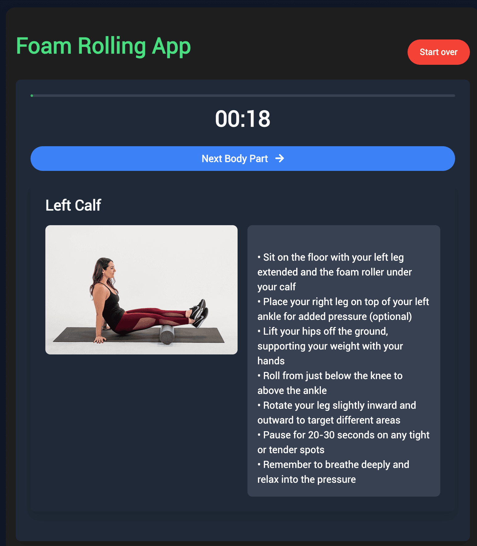 Foam Rolling App