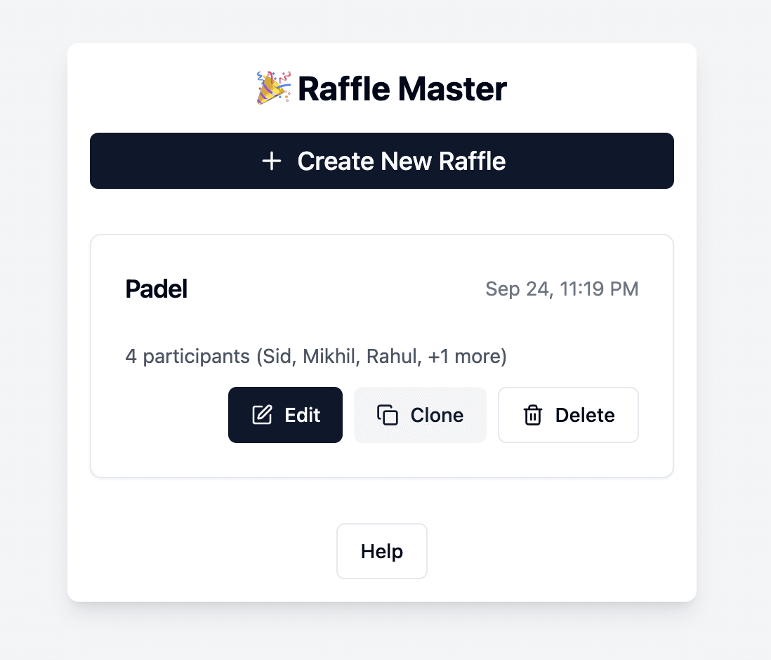 Team Selection Creator