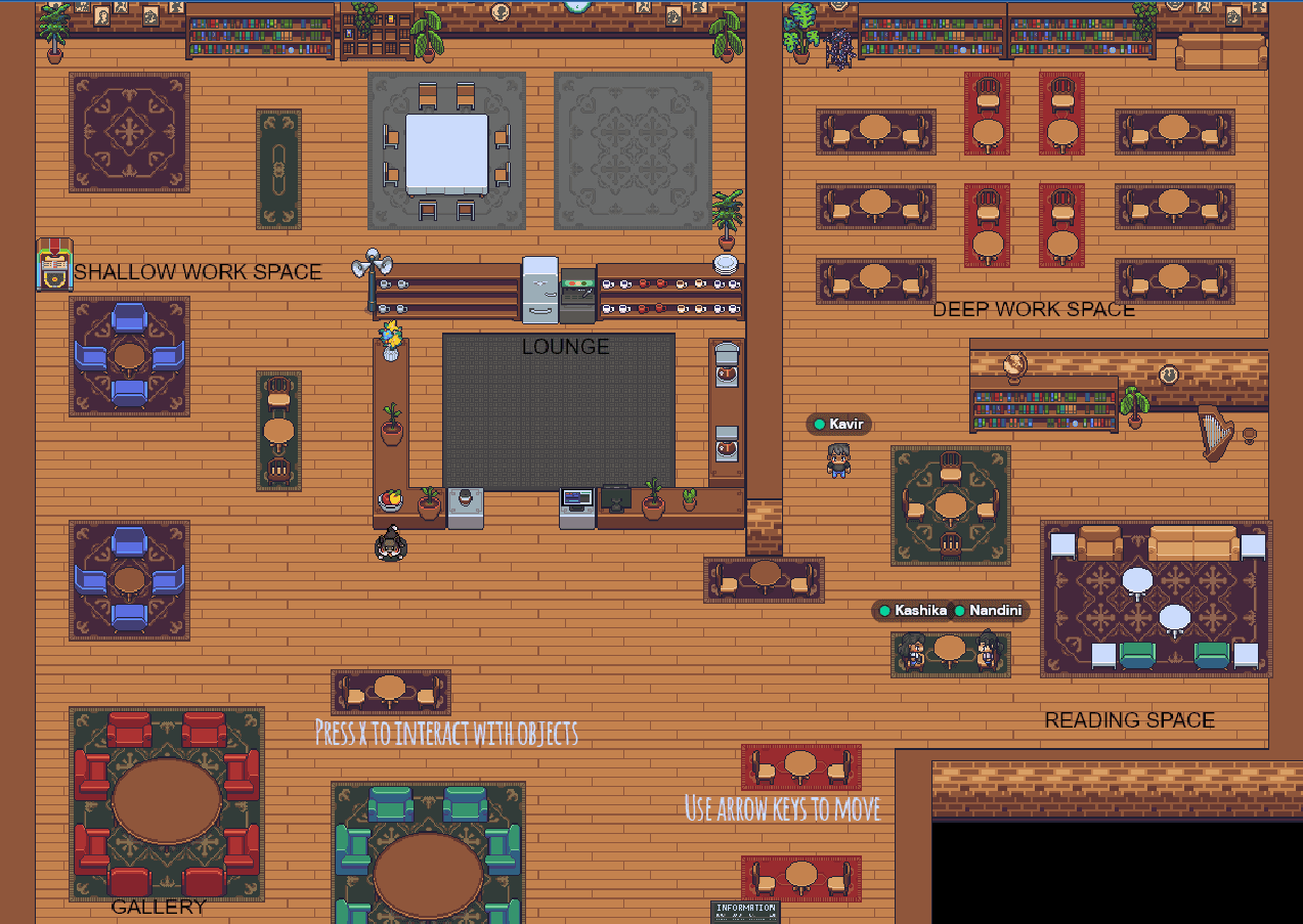 Creator Cafe virtual space in Gather