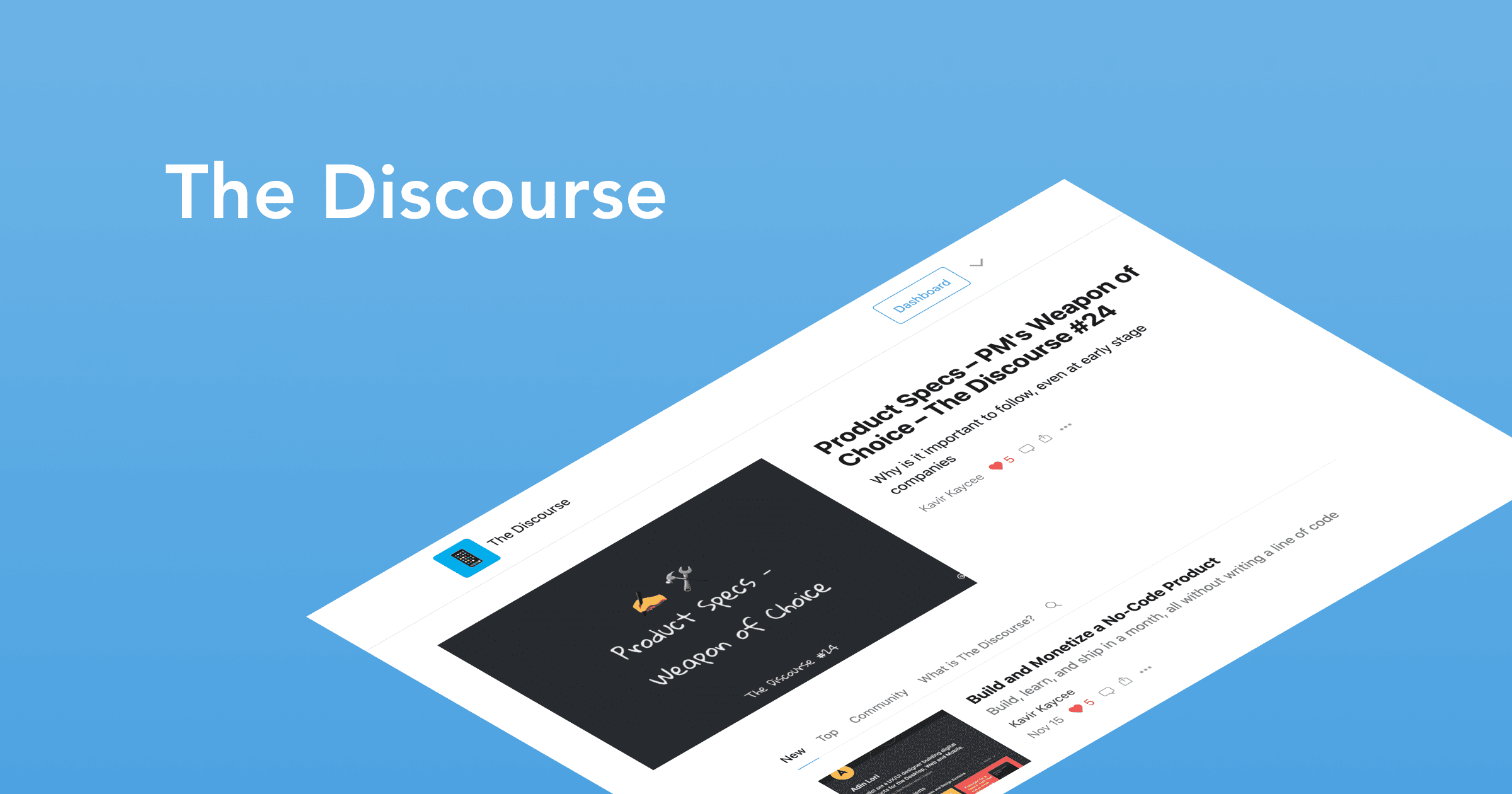 The Discourse newsletter cover