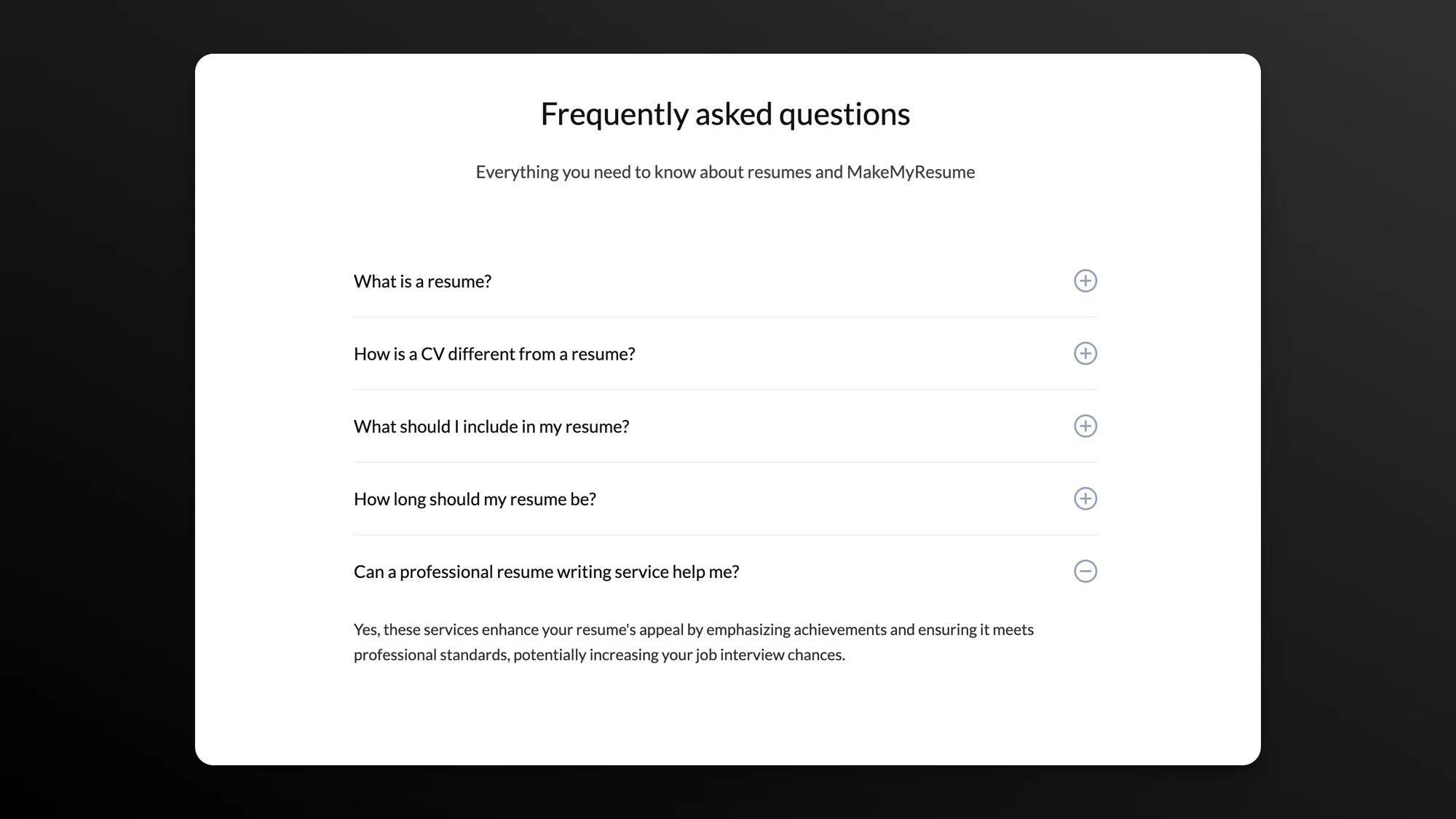 FAQ schema example