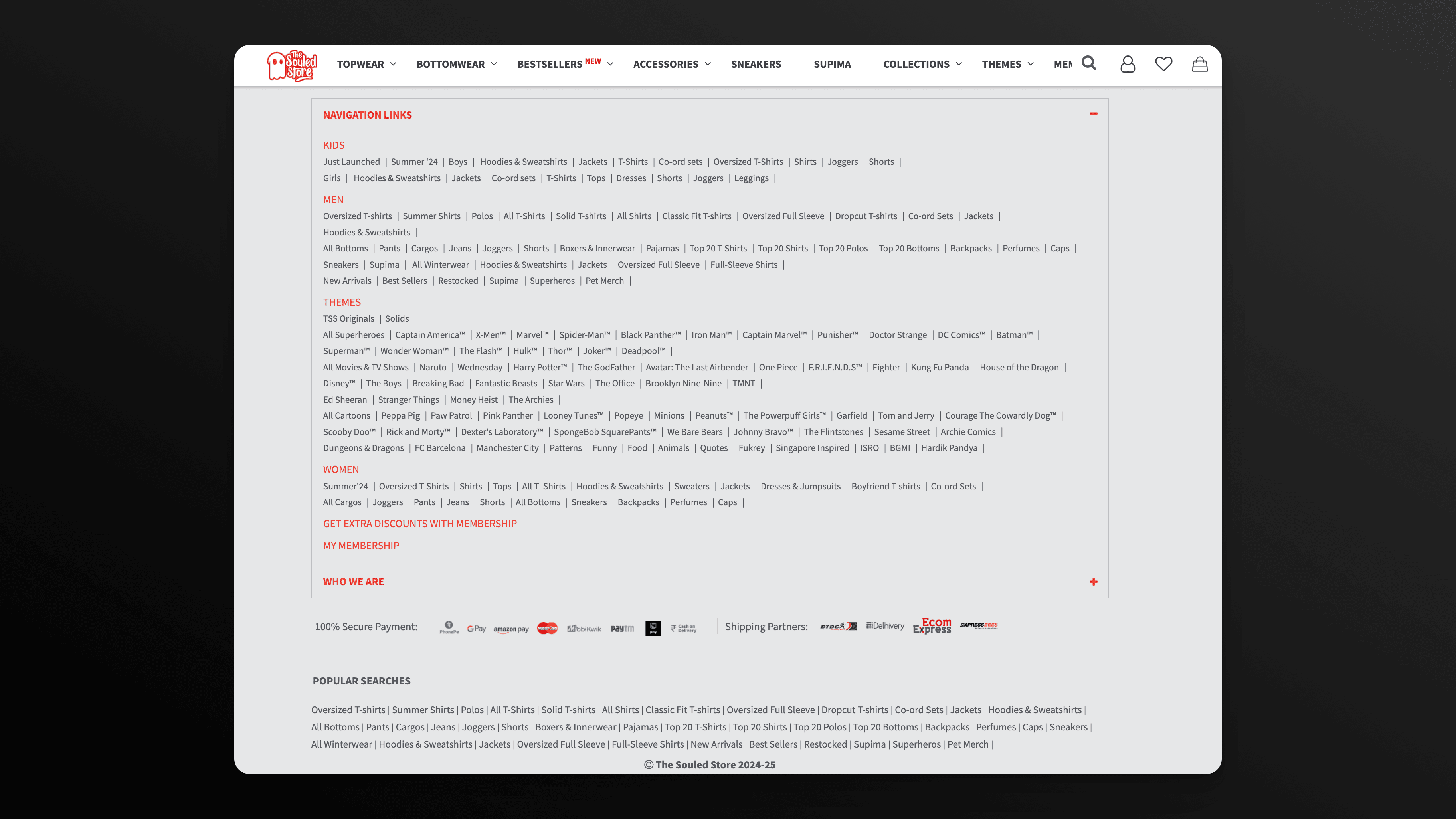 Souled Store SEO example