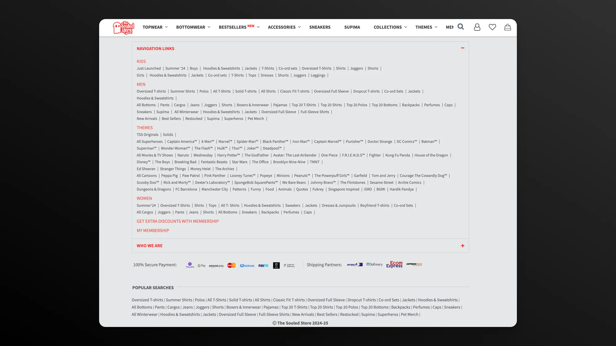 Souled Store SEO example
