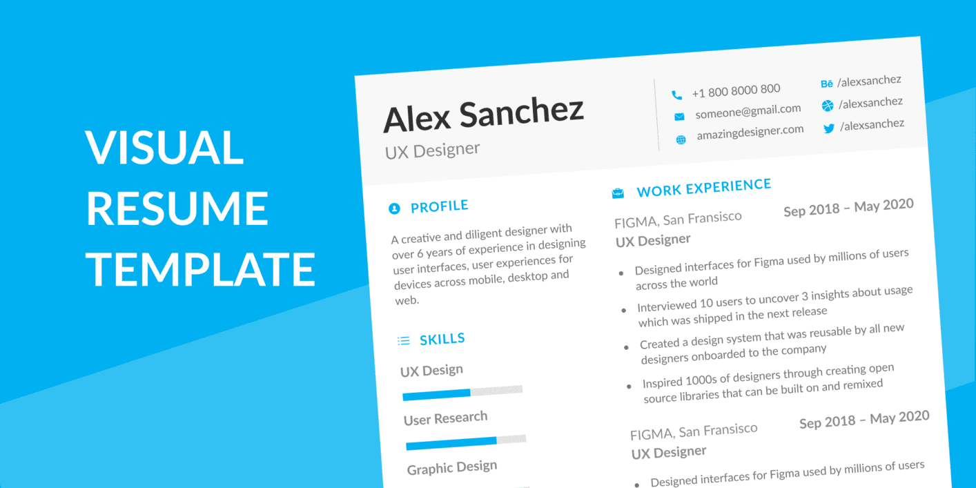 Resume Template in Figma