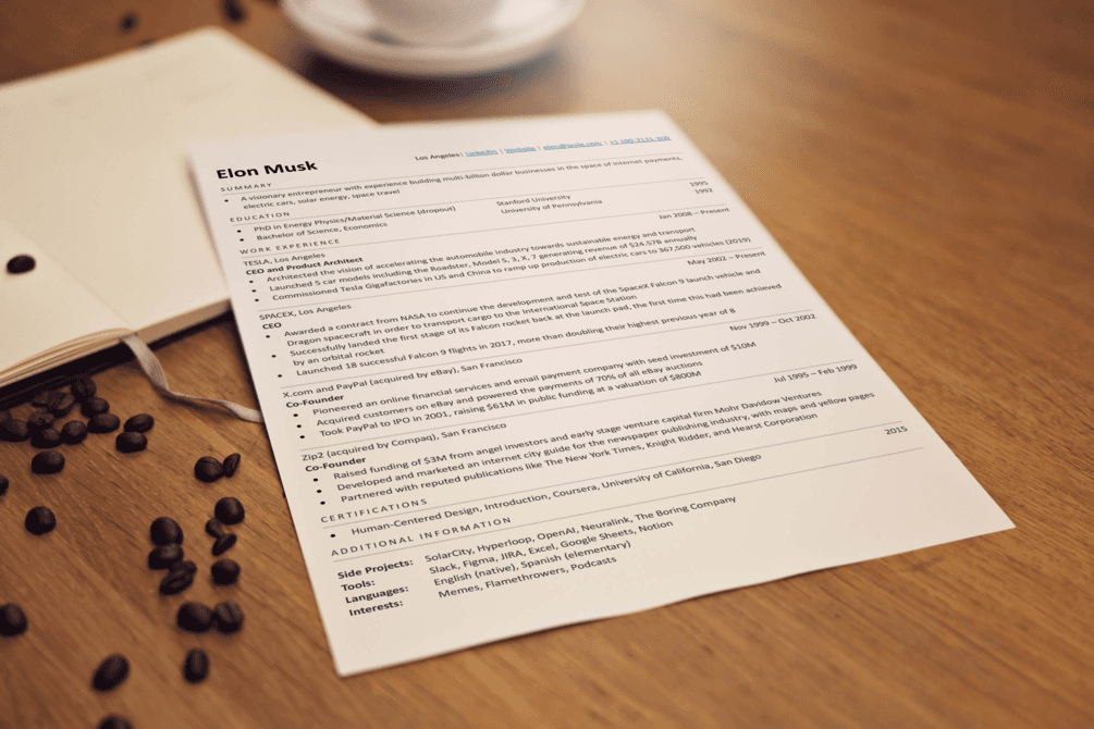 Winning Resume Template preview